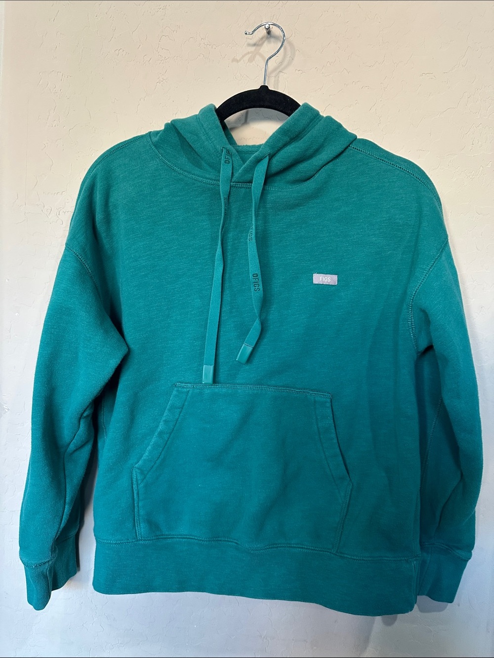 Figs Teal Pullover Hoodie for Men